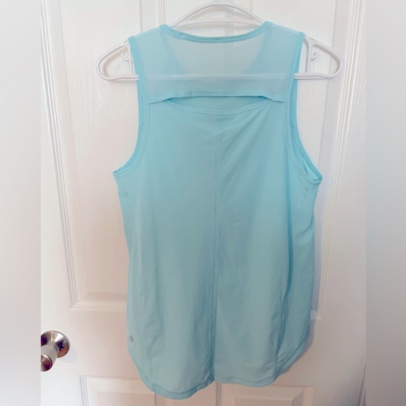 Lululemon Light Blue Tank. Size: Medium. Snug Fit. - Picture 3 of 5